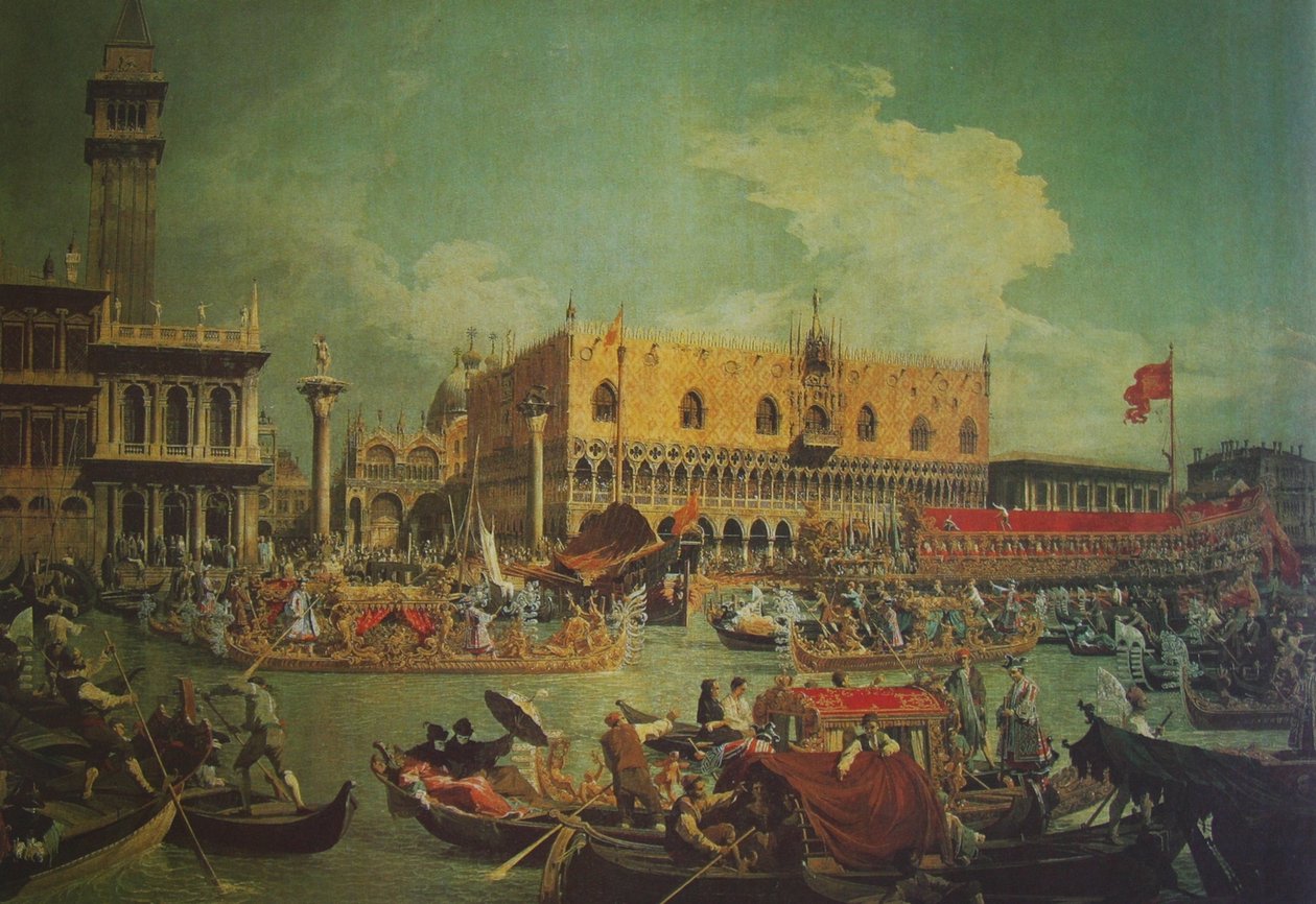 Salida del Bucentauro para los esponsales del mar de Giovanni Antonio Canal