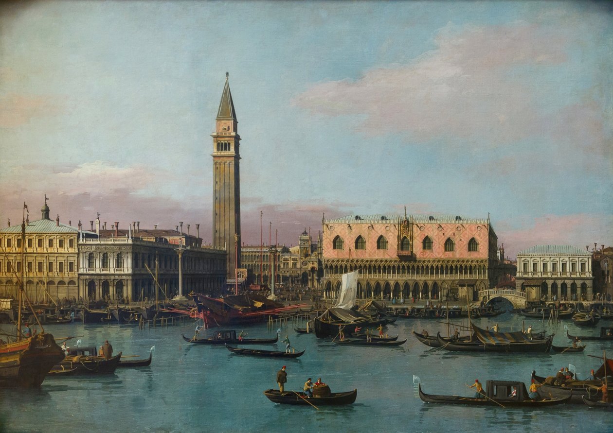 Piazzetta y Riva degli Schiavoni de Giovanni Antonio Canal