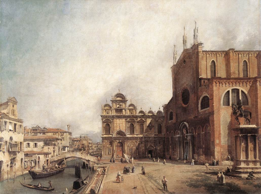 Santi Giovanni e Paolo y la Scuola di San Marco de Giovanni Antonio Canal