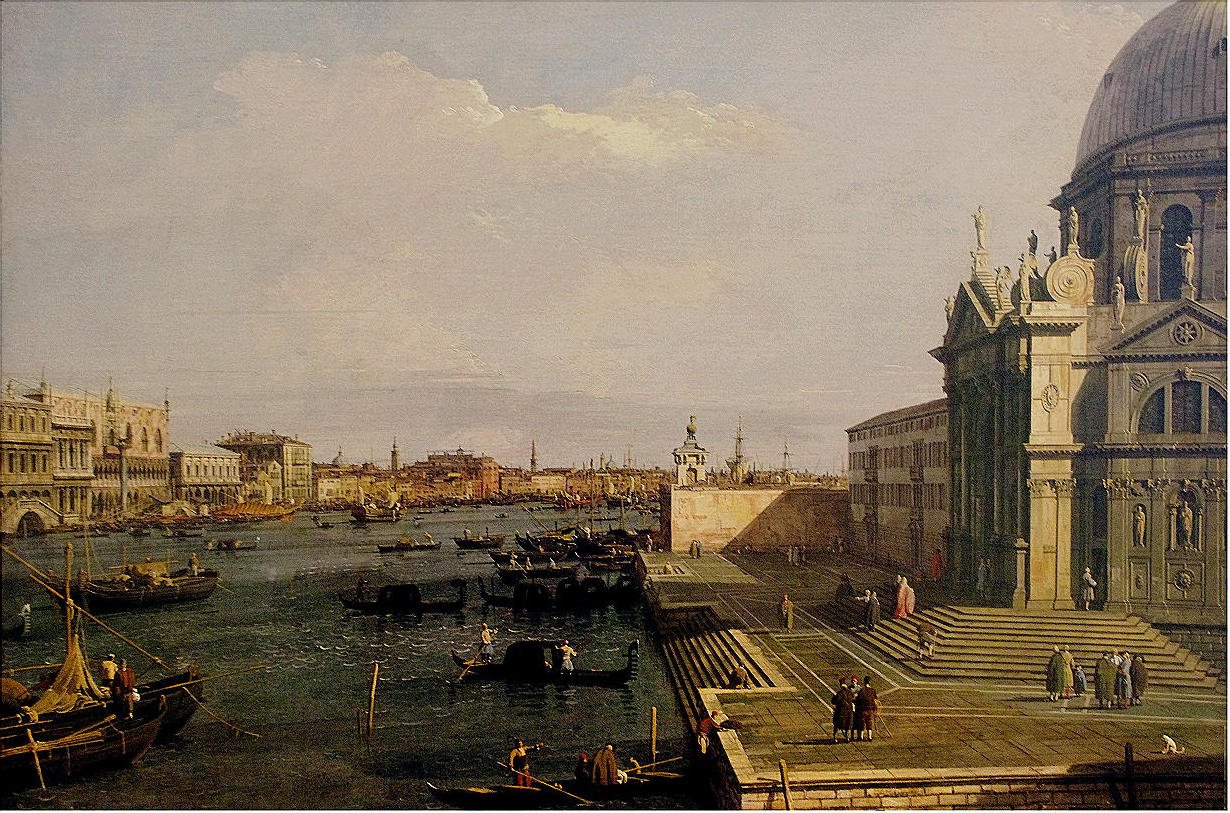 El Gran Canal en la Iglesia de la Salute de Giovanni Antonio Canal