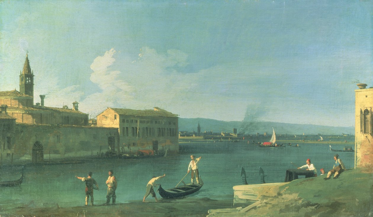 Vista de San Michele en Isola, Venecia de Giovanni Antonio Canal