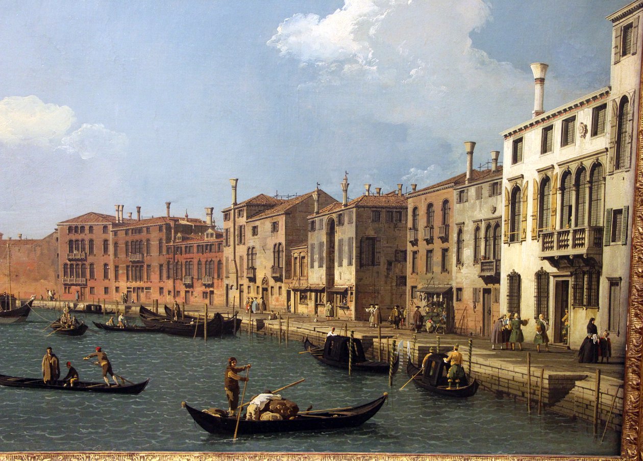 Vista del canal de Santa Chiara en Venecia de Giovanni Antonio Canal