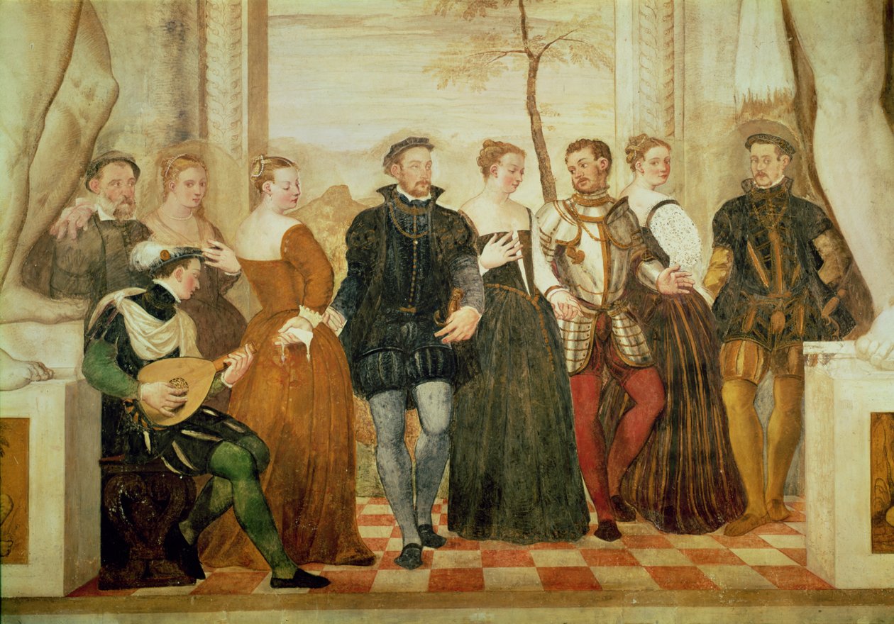 Invitación a la danza, 1570 de Giovanni Antonio Fasolo