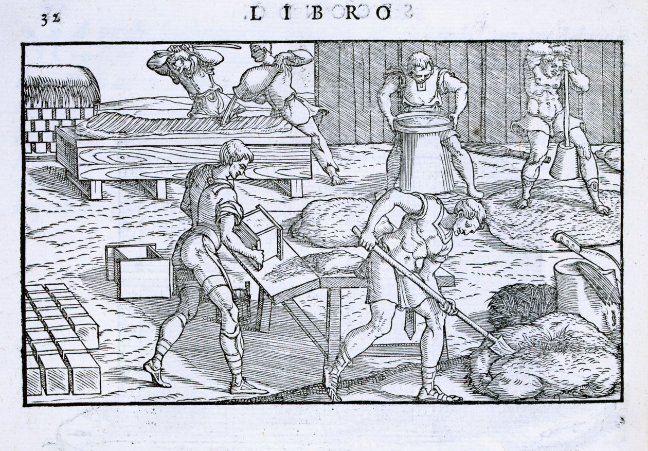 Viviendas vernáculas y fabricación de ladrillos, de 