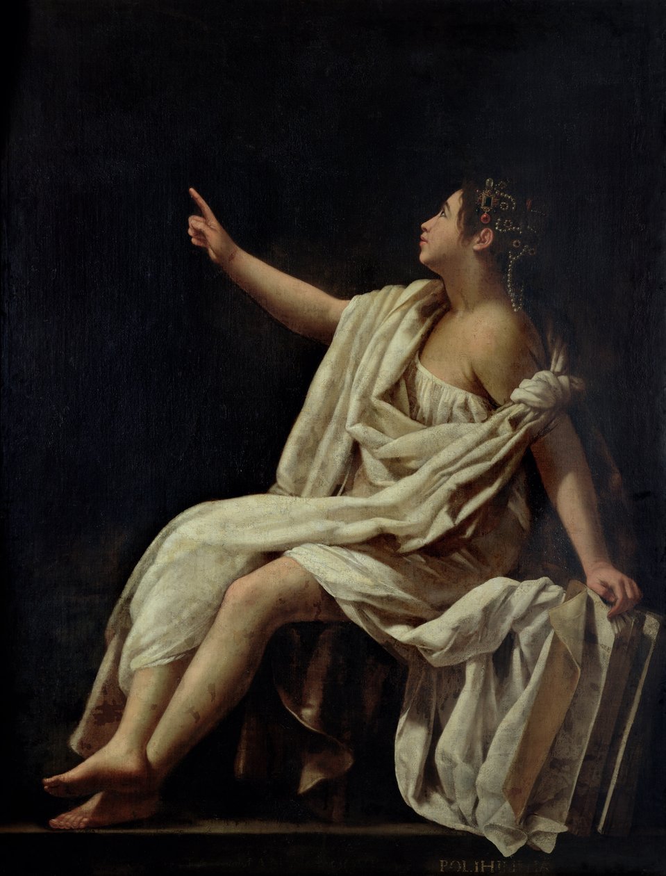 Polimnia, la Musa de la Poesía Lírica, 1620 de Giovanni Baglione