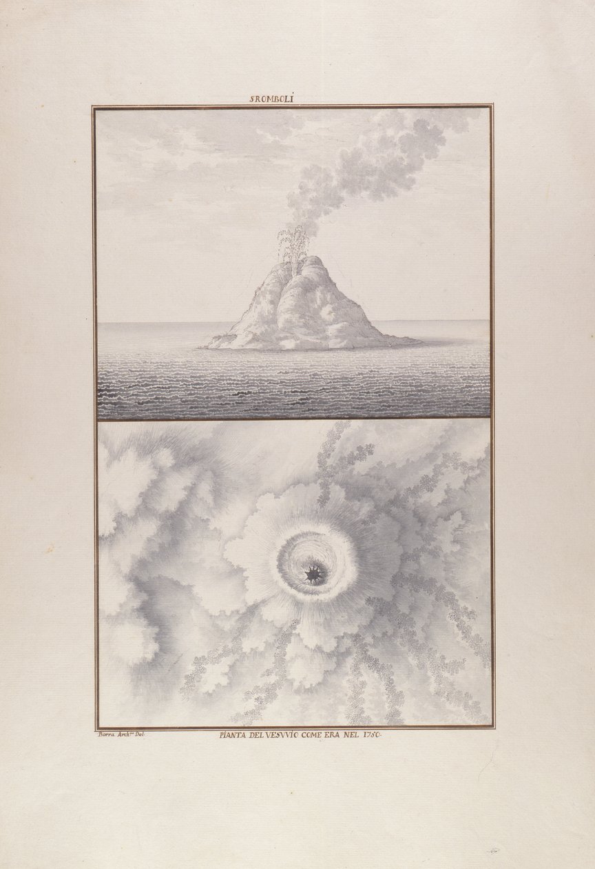 Stromboli, 1750 de Giovanni Battista Borra