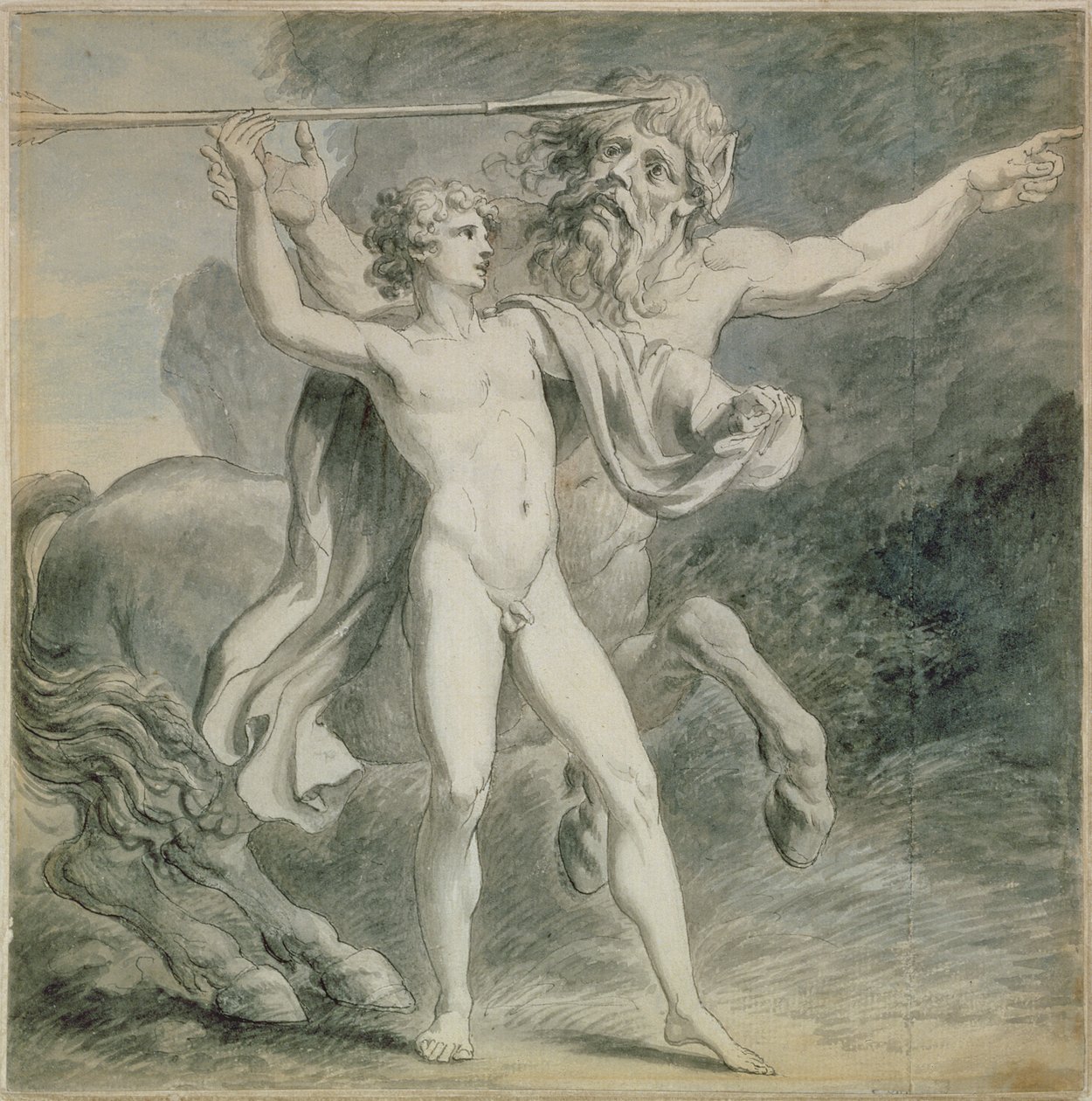 La educación de Aquiles, 1776 de Giovanni Battista Cipriani