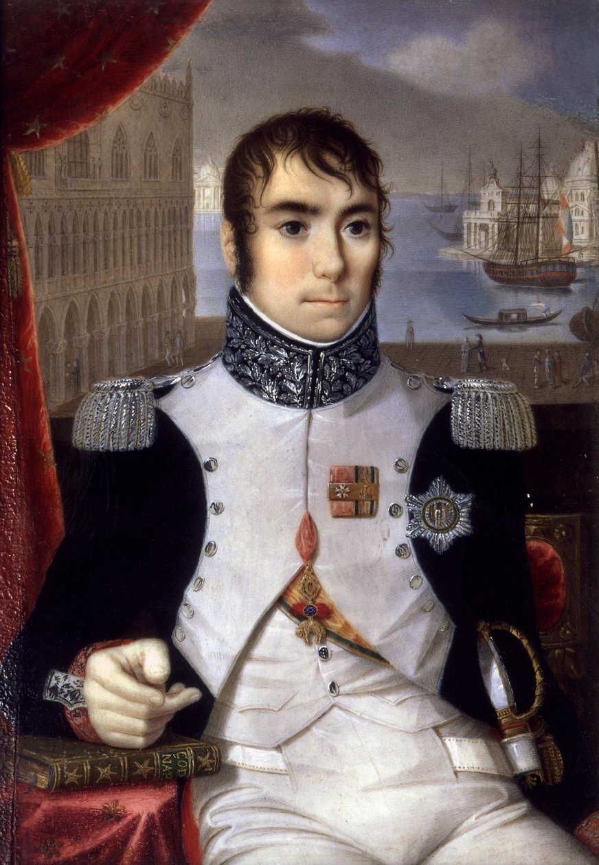 Retrato de Eugene de Beauharnais (1781-1824) Virrey de Italia en 1805 de Giovanni Battista Gigola