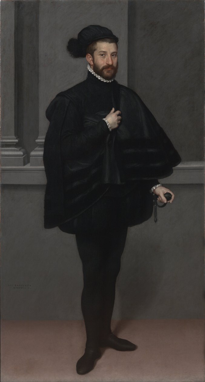 El caballero de negro de Giovanni Battista Moroni