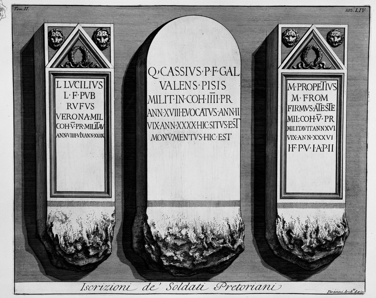 a la izquierda de Giovanni Battista Piranesi