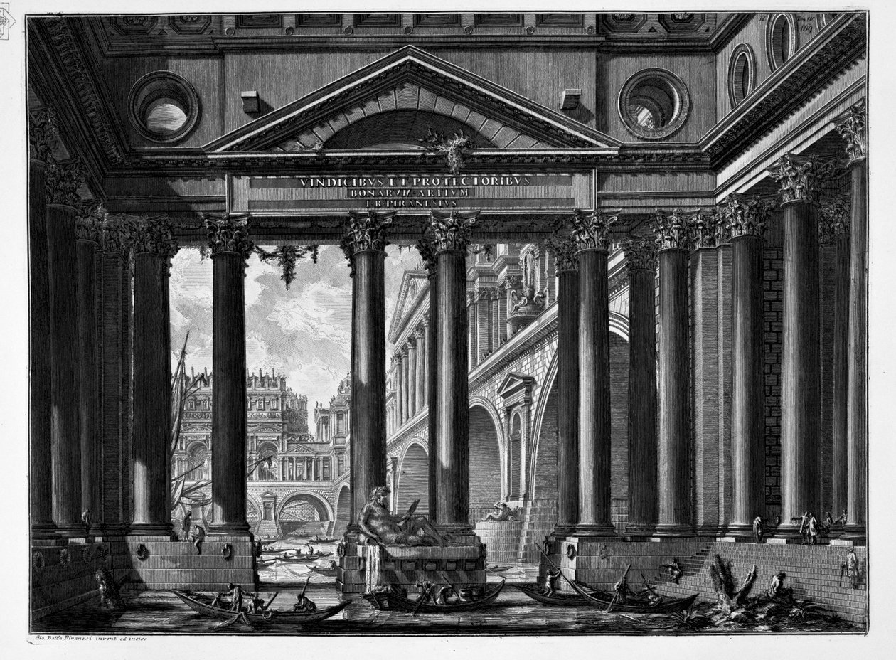 Segundo frontispicio para 4 Vol de Giovanni Battista Piranesi