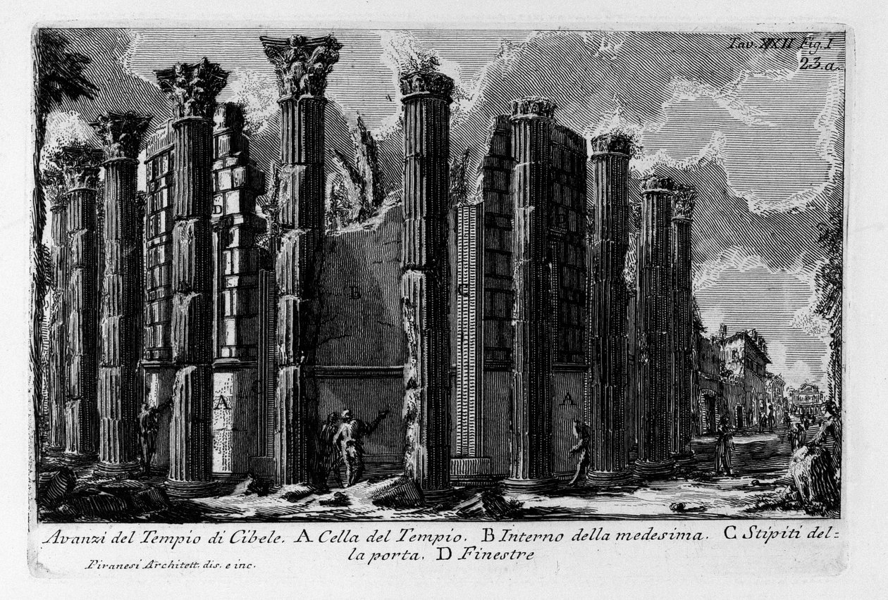 Restos del Templo de Cibeles de Giovanni Battista Piranesi