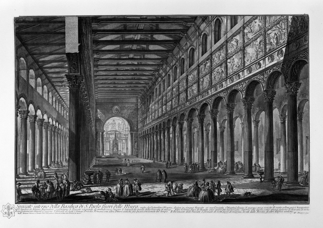 Basílica de San Pablo Extramuros de Giovanni Battista Piranesi