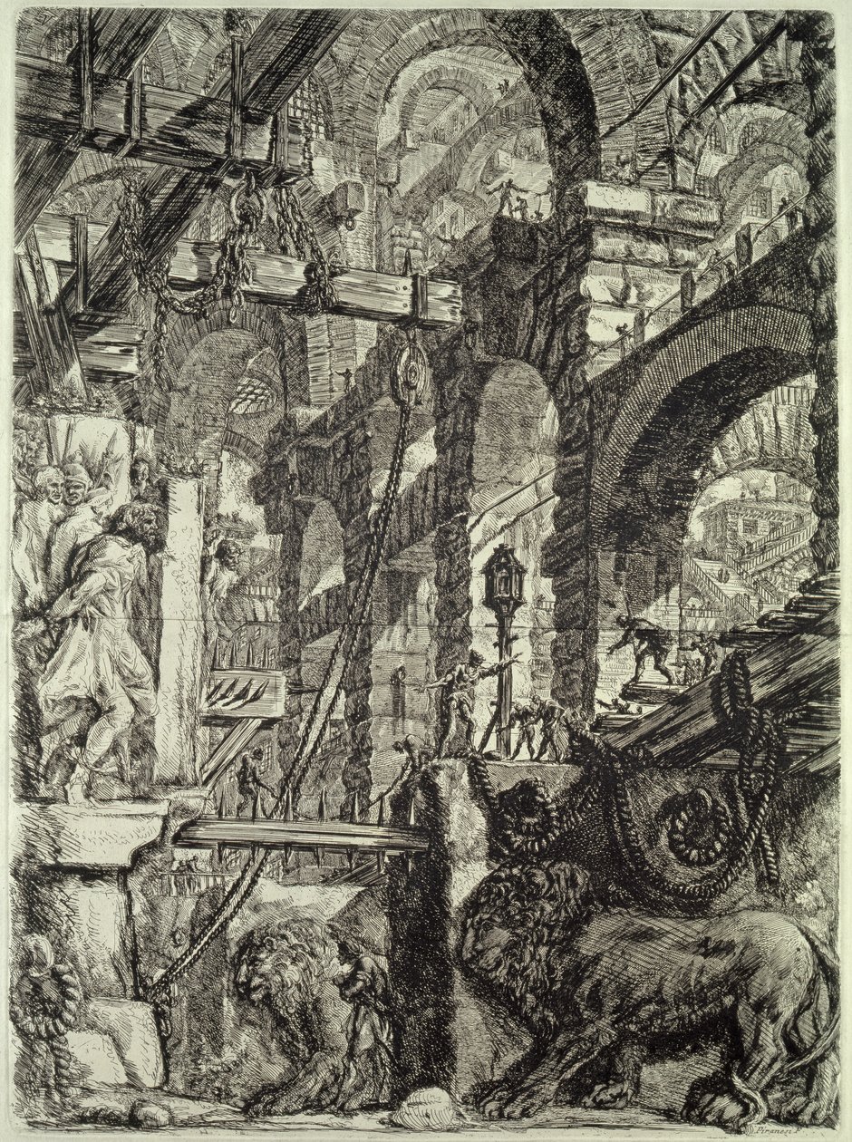 Carceri (Prisión) V, 1760 de Giovanni Battista Piranesi