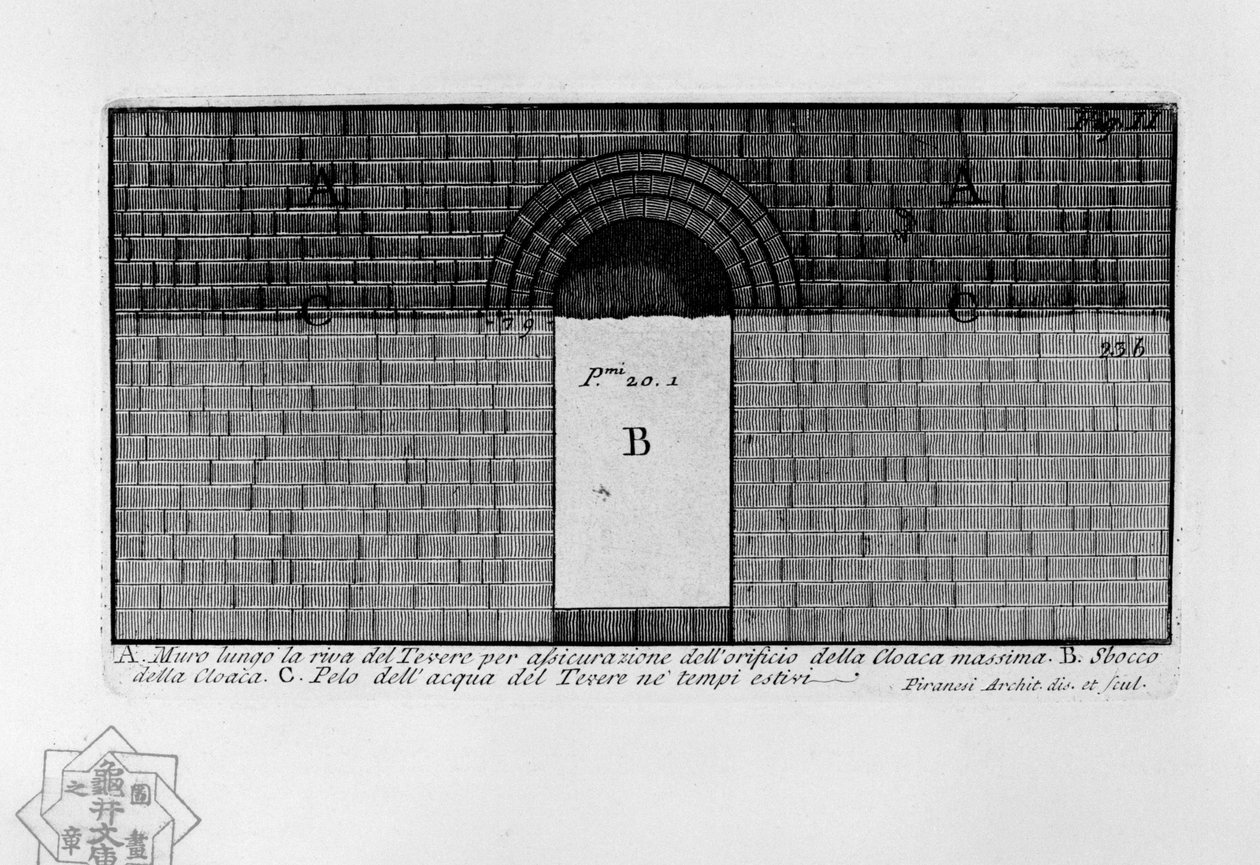 Cloaca Máxima de Giovanni Battista Piranesi