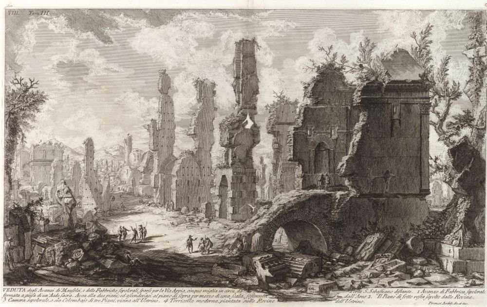 Le Antichità romane, tomo III, [segundo frontispicio] de Giovanni Battista Piranesi
