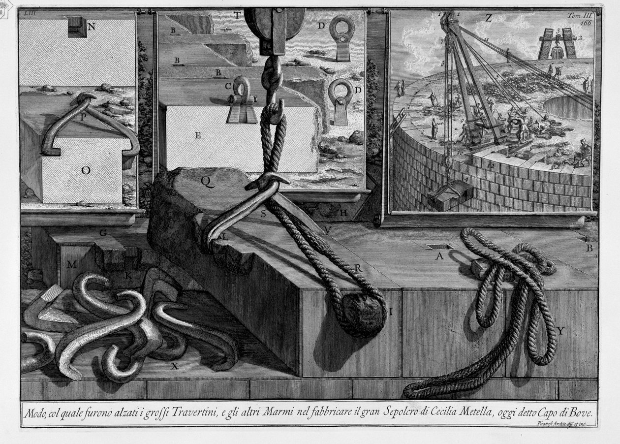 Mausoleo de Cecilia Metella de Giovanni Battista Piranesi