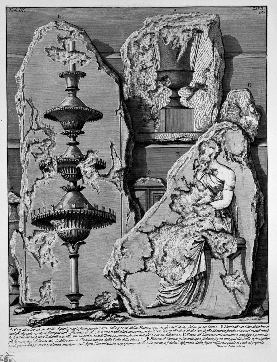 Pirámide de Cayo Cestio de Giovanni Battista Piranesi