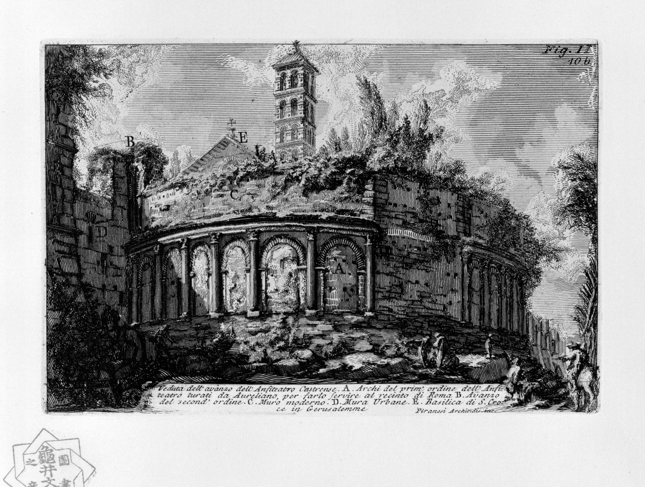 Vista del Anfiteatro Castrense de Giovanni Battista Piranesi