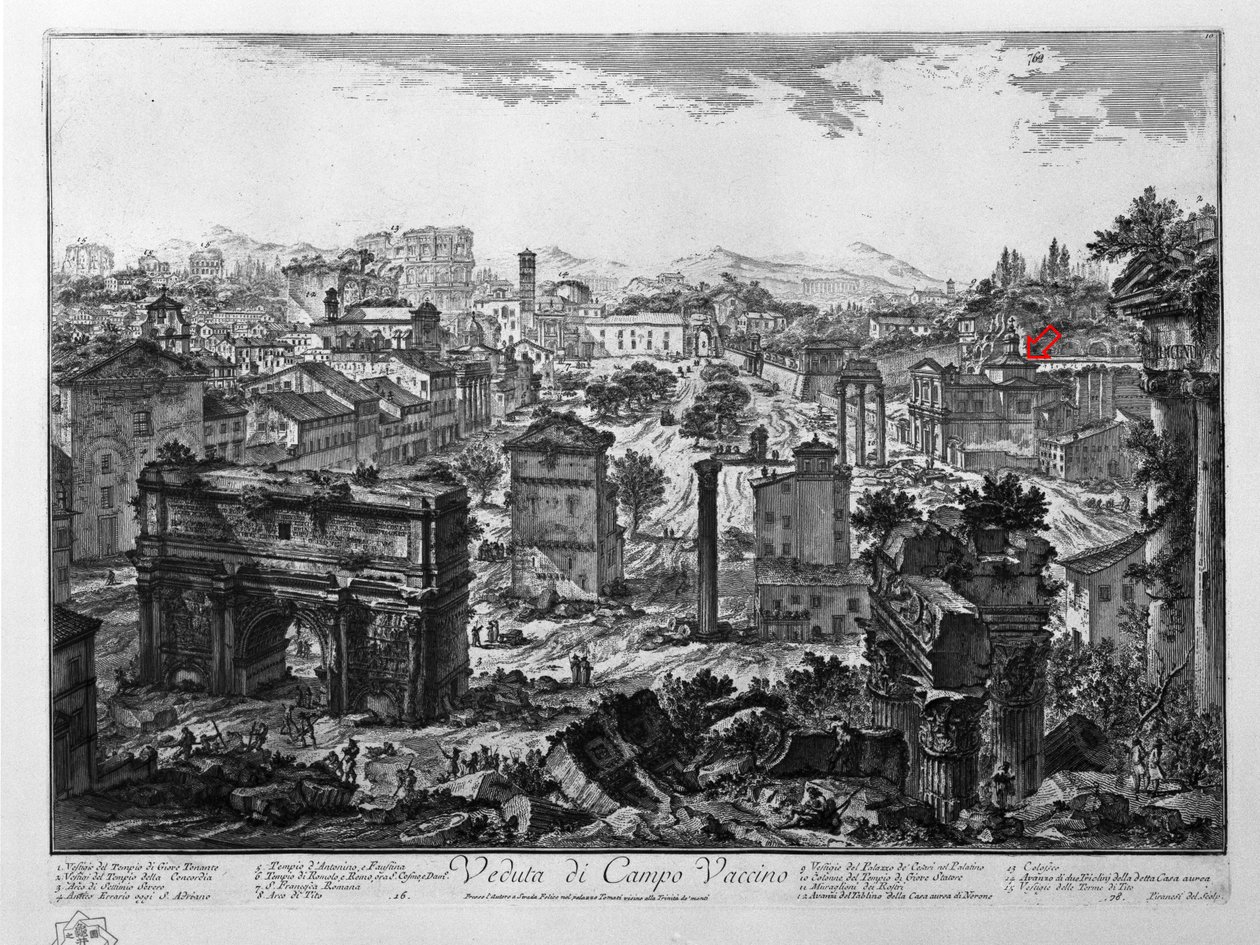 Veduta di Campo Vaccino de Giovanni Battista Piranesi