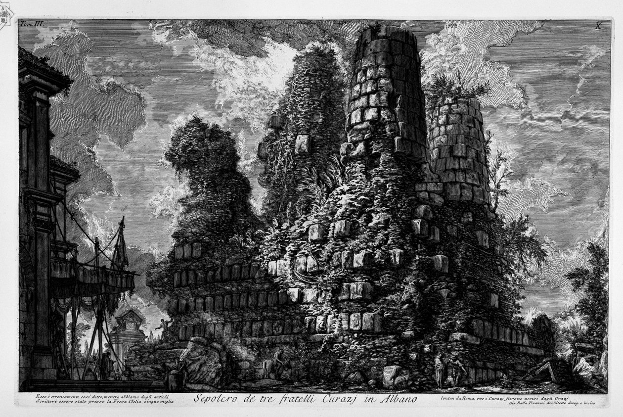 Vía Apia, Sepulcro en Albano Laziale de Giovanni Battista Piranesi