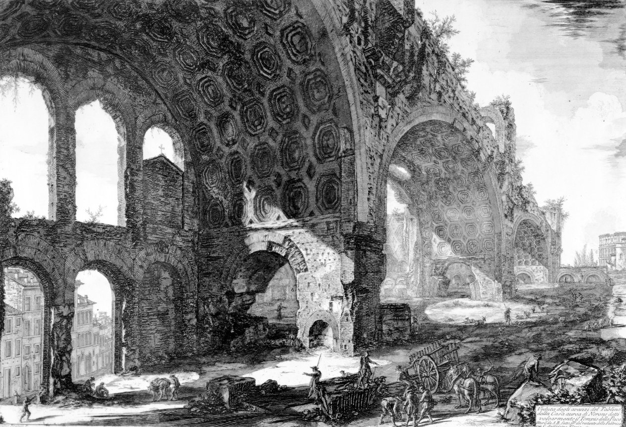 Vista de la Basílica de Majencio y Constantino, de la serie 