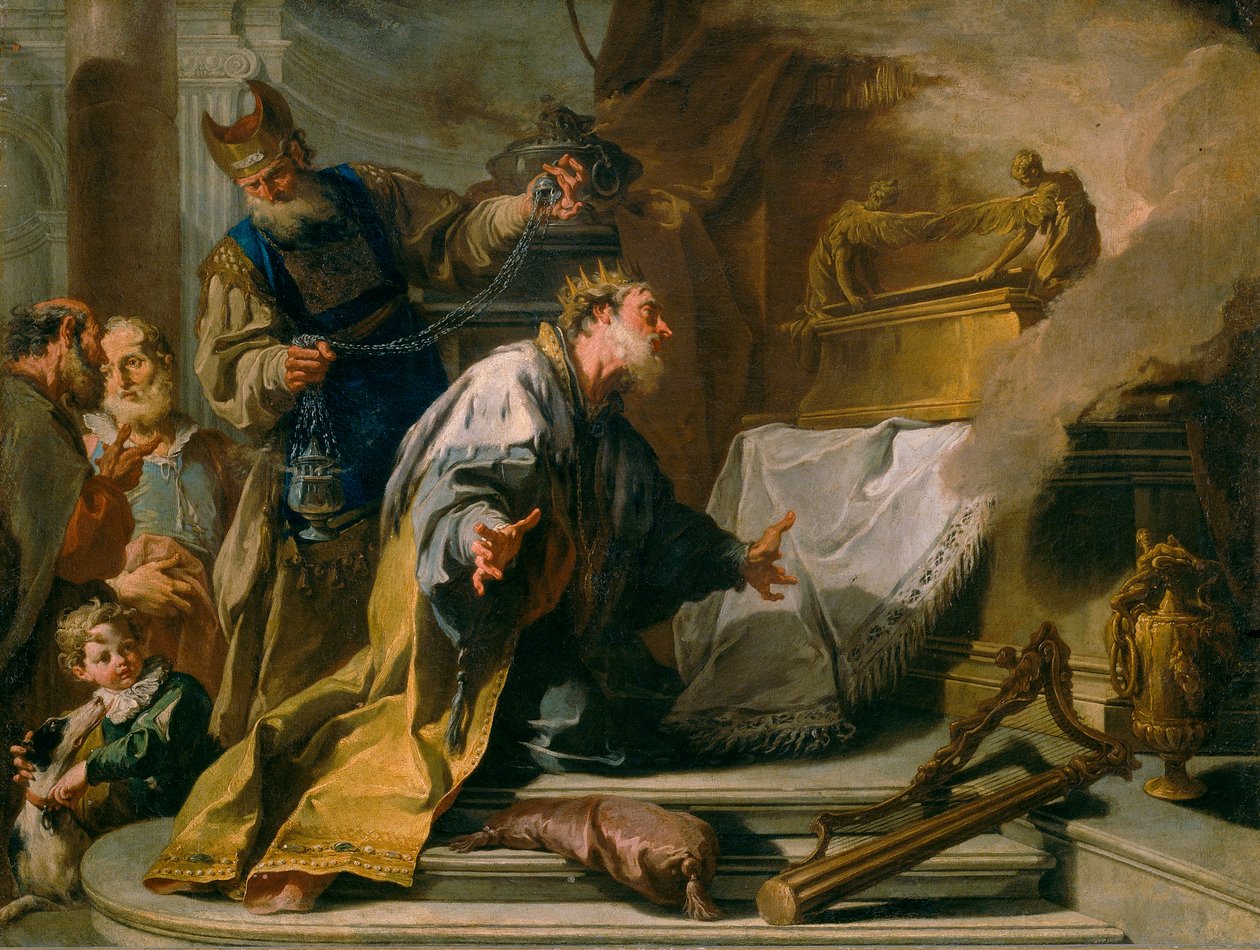 David ante el Arca de la Alianza de Giovanni Battista Pittoni