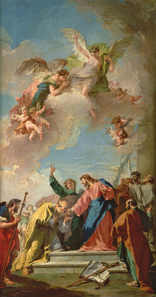 La entrega de las llaves a San Pedro de Giovanni Battista Pittoni