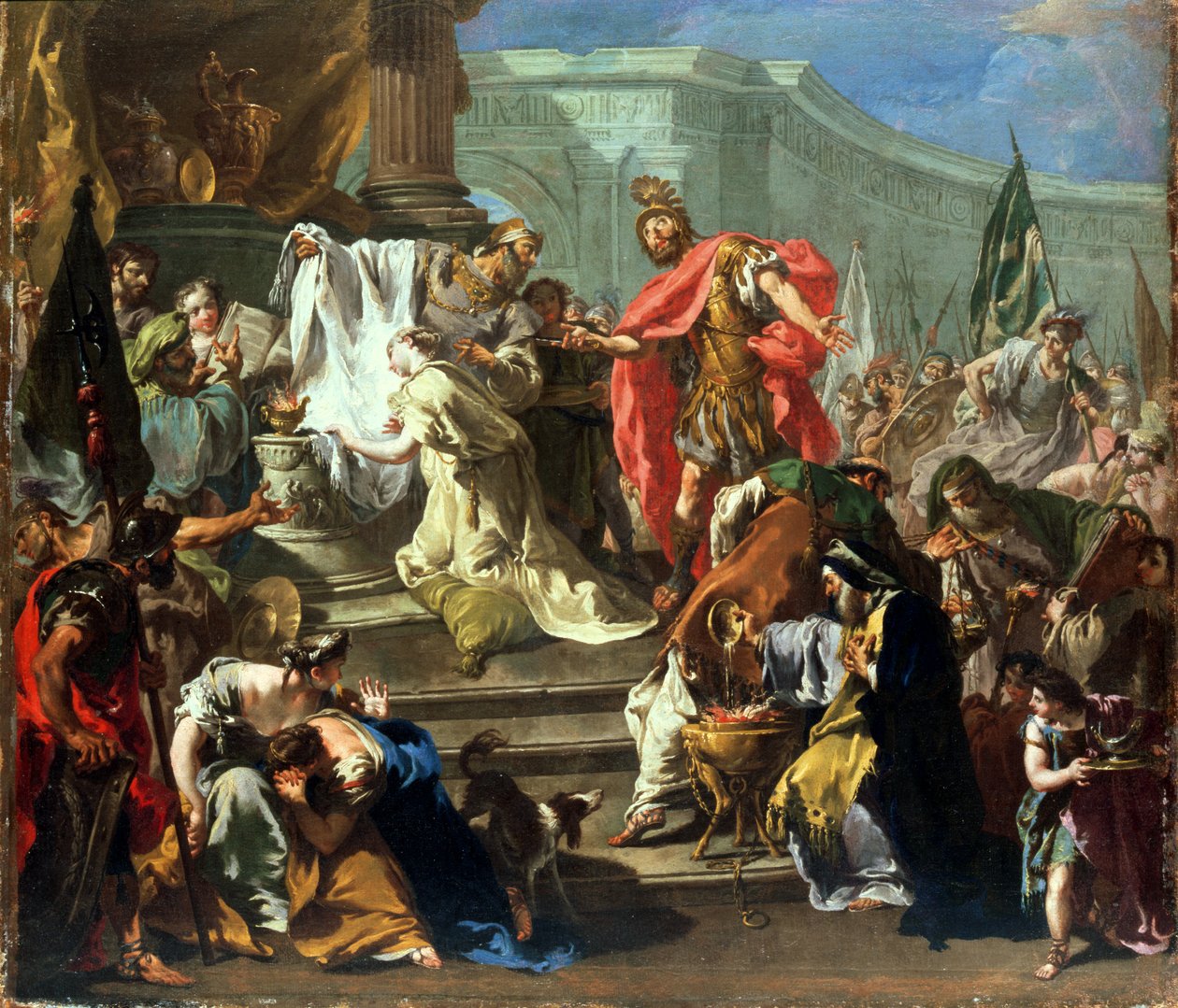El Sacrificio de la Hija de Jefté de Giovanni Battista Pittoni