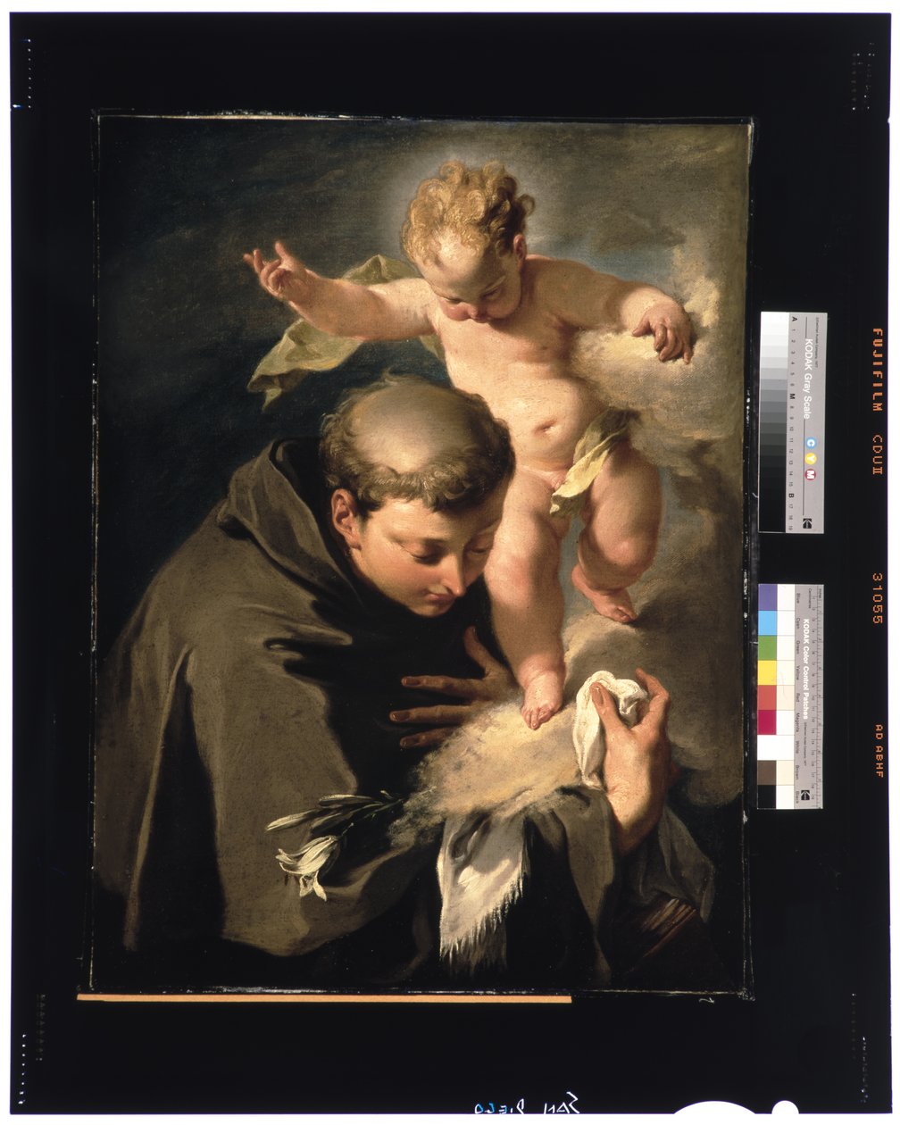 La visión de San Antonio de Padua c.1730 de Giovanni Battista Pittoni