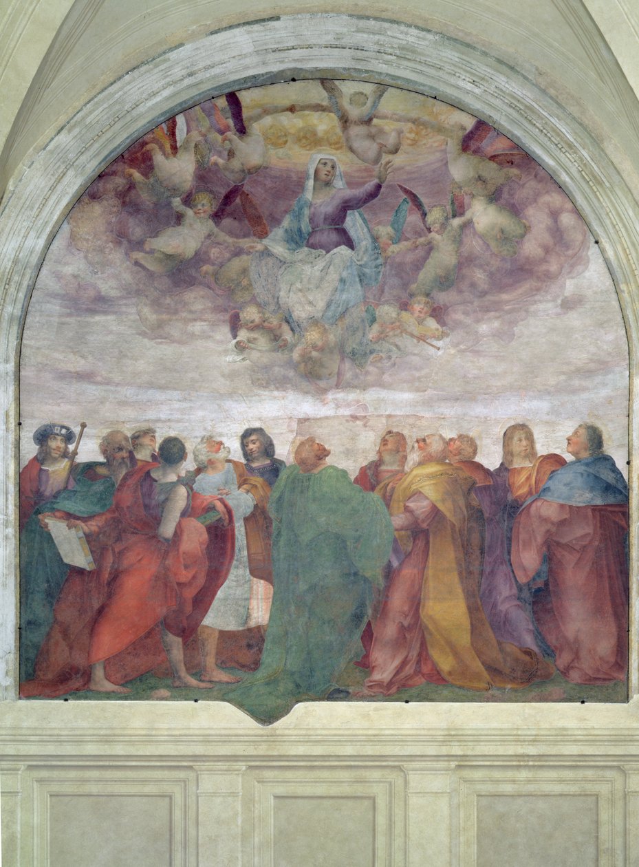 Asunción de la Virgen, 1513 de Giovanni Battista Rosso Fiorentino