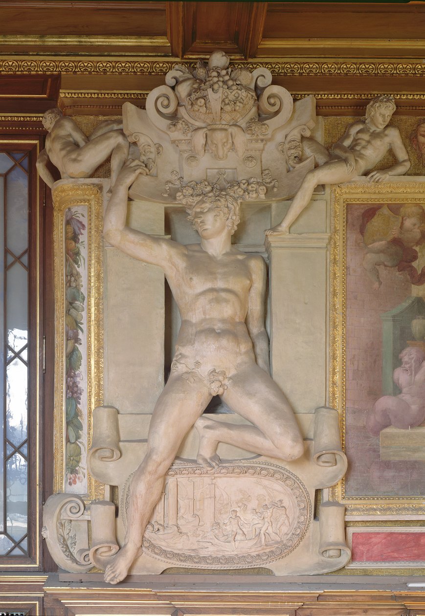 Figura masculina de la Galería de Francisco I (1494-1547) 1535-40 de Giovanni Battista Rosso Fiorentino