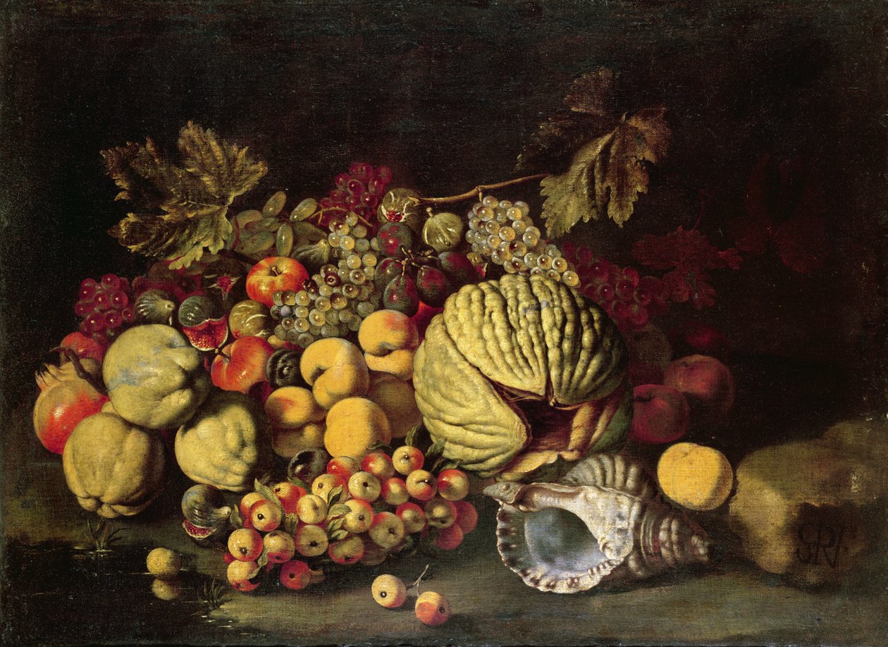 Naturaleza muerta de Giovanni Battista Ruoppolo or Ruopolo
