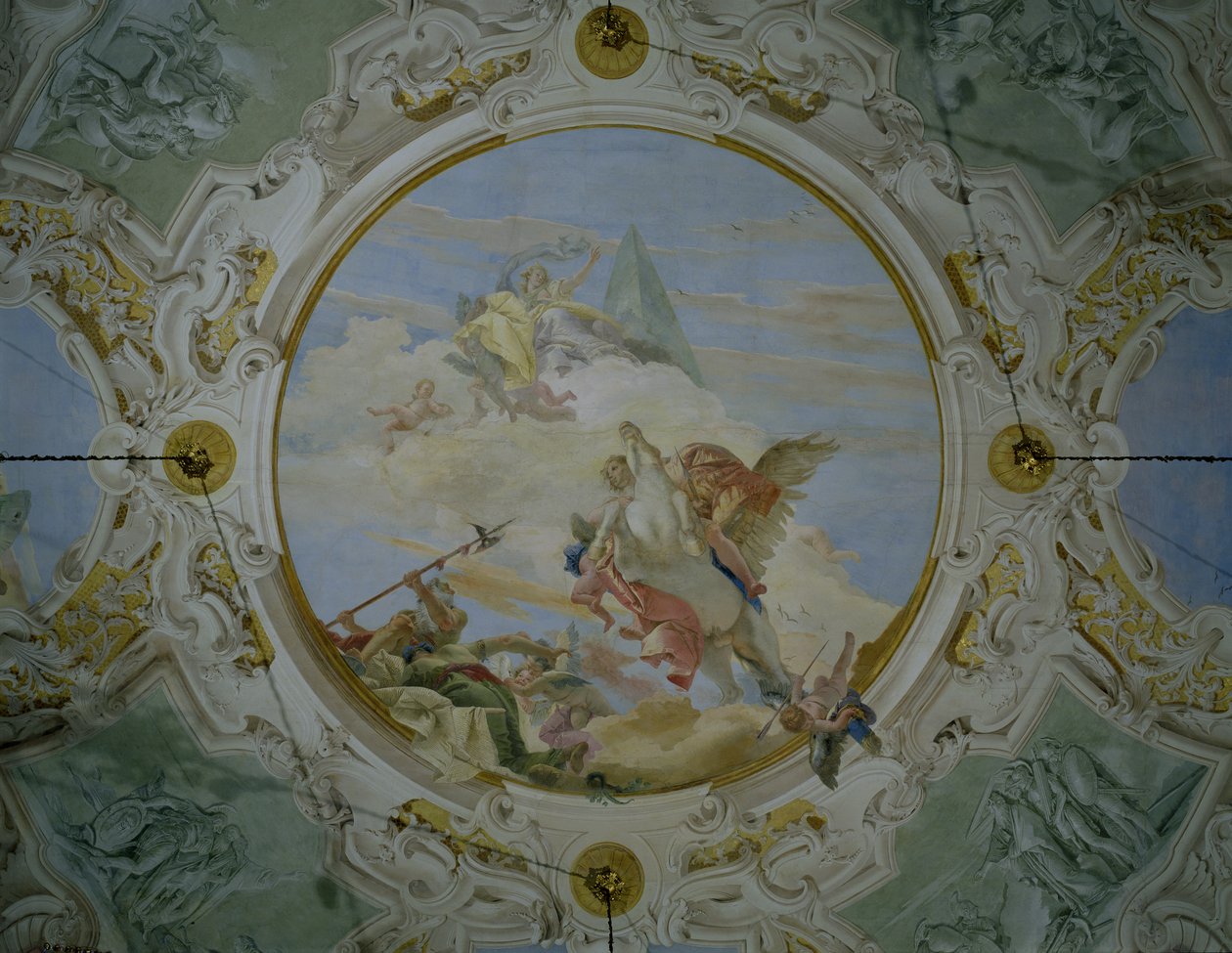 Belerofonte montando a Pegaso, c.1746-47 de Giovanni Battista Tiepolo