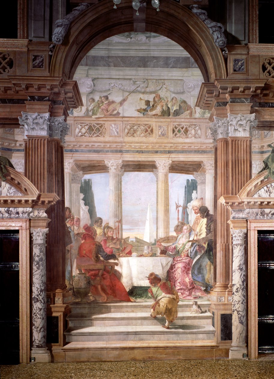 El banquete de Cleopatra, 1747-50 de Giovanni Battista Tiepolo