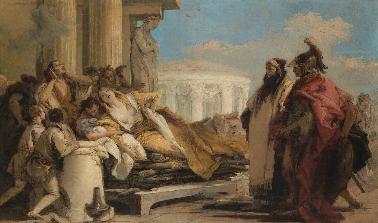 La muerte de Dido de Giovanni Battista Tiepolo
