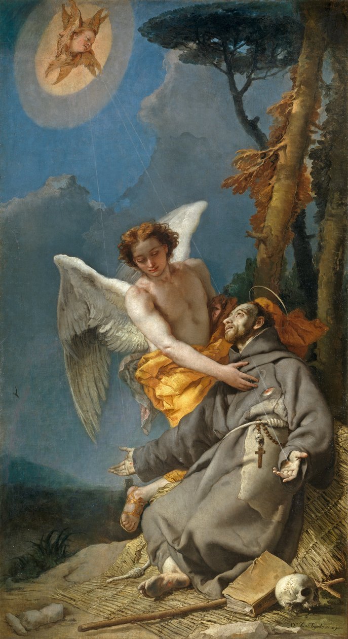 Estigmatización de San Francisco de Asís de Giovanni Battista Tiepolo