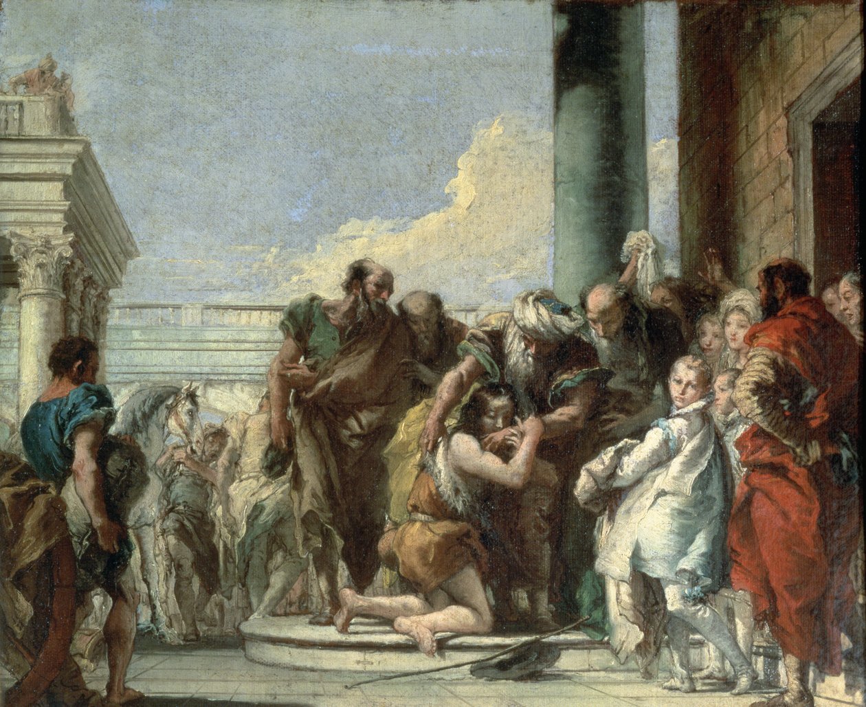 El Regreso del Hijo Pródigo, 1780 de Giovanni Battista Tiepolo