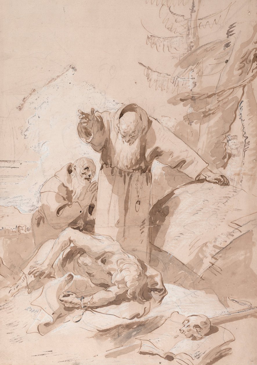 San Fidel de Sigmaringen y San José de Leonessa, c. 1747-1758 de Giovanni Battista Tiepolo