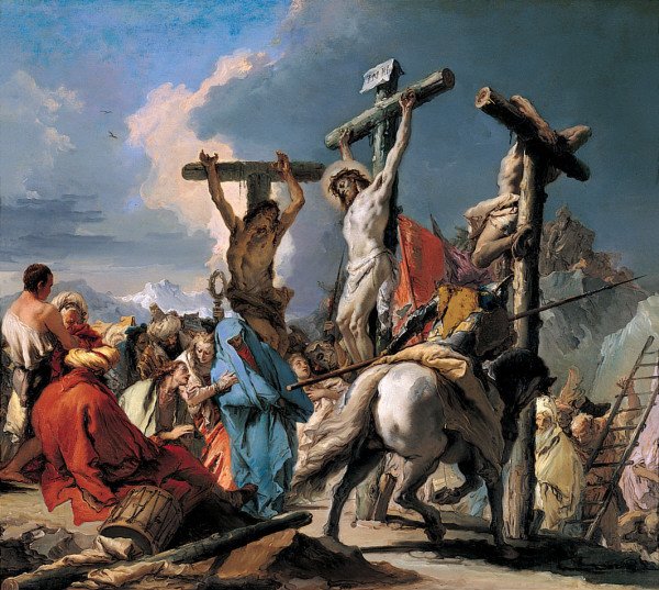 La crucifixión de Giovanni-Battista Tiepolo