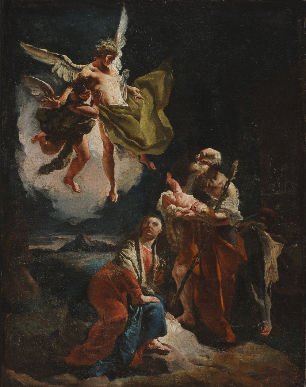 El descanso en la huida a Egipto, c.1720 de Giovanni Battista Tiepolo