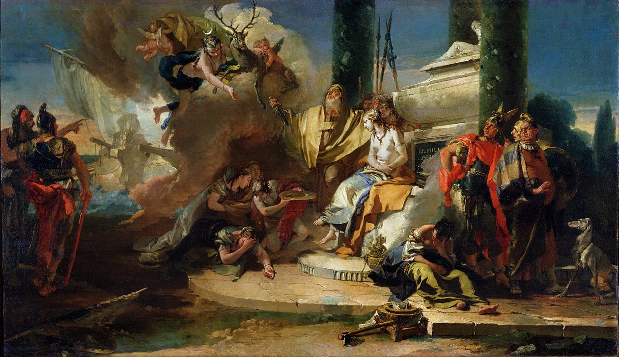 El sacrificio de Ifigenia de Giovanni Battista Tiepolo