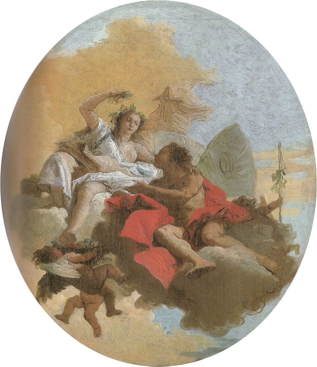 Zefiro y Flora de Giovanni Battista Tiepolo