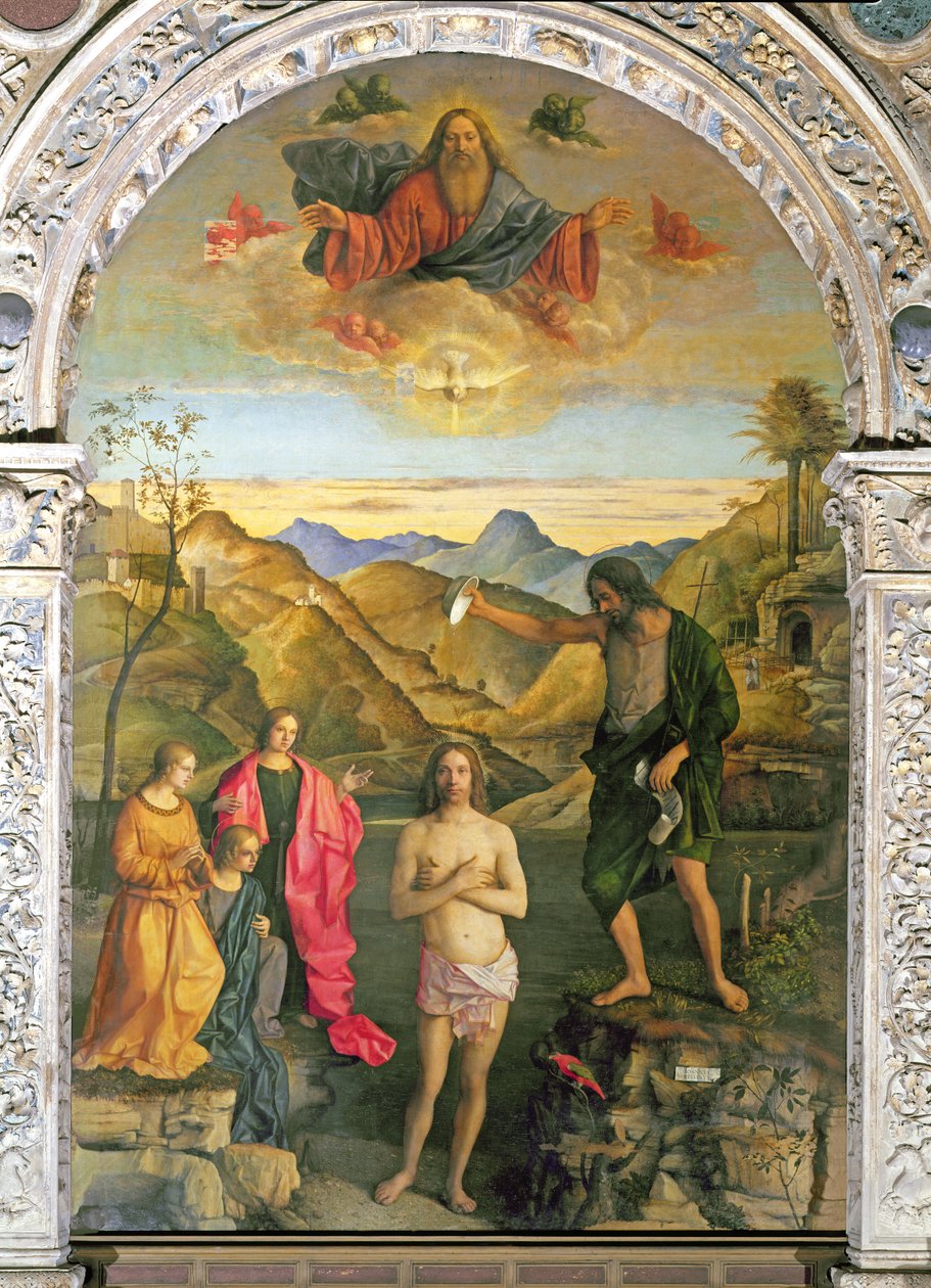 Bautismo de Cristo, retablo de San Juan de Giovanni Bellini