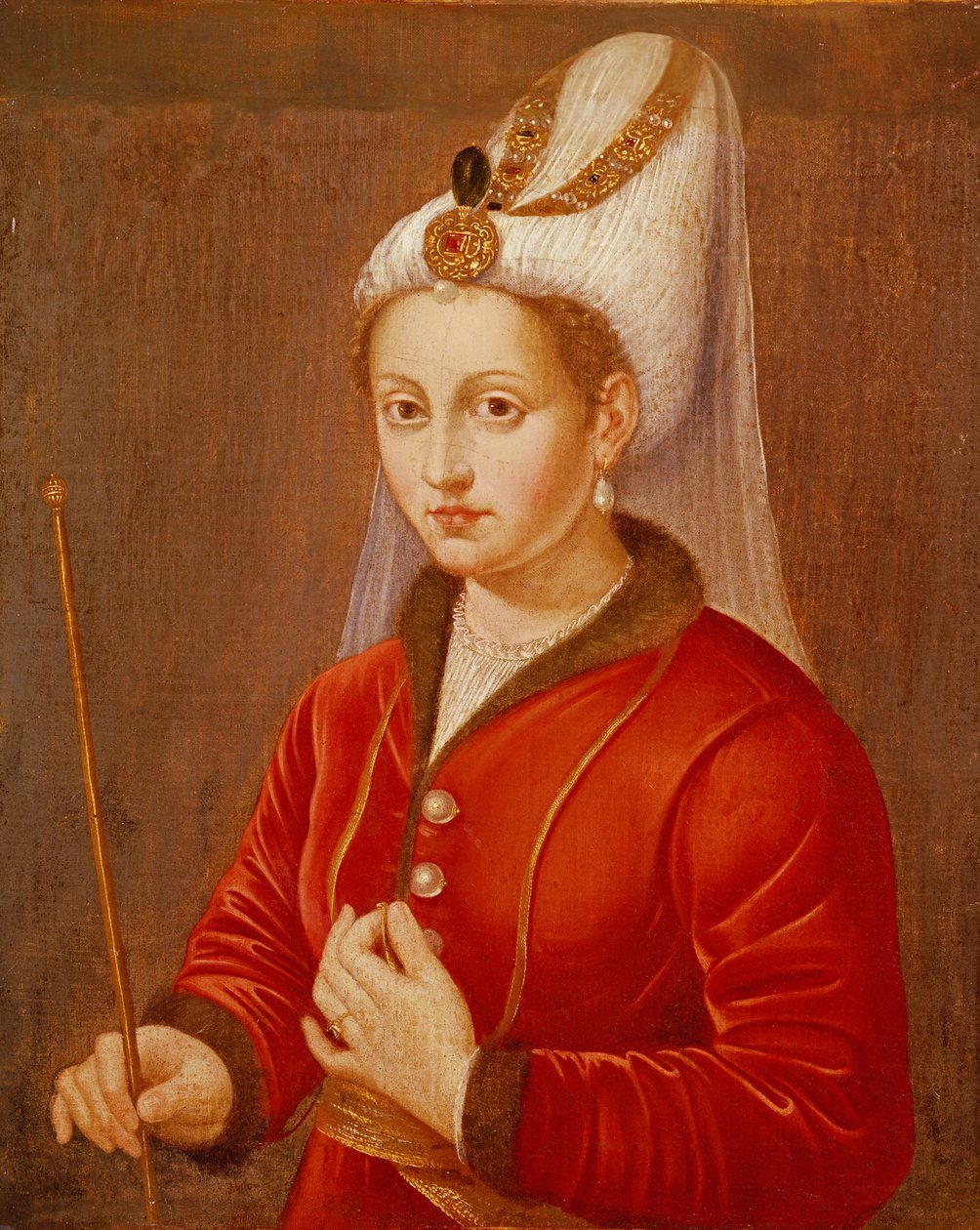 Retrato presunto de Catalina Cornaro, Reina de Chipre, c.1470 de Giovanni Bellini