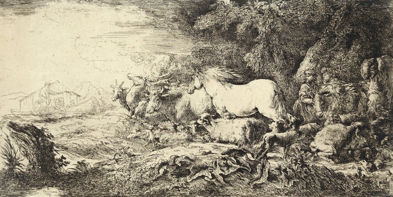 El arca de Noé de Giovanni Benedetto Castiglione