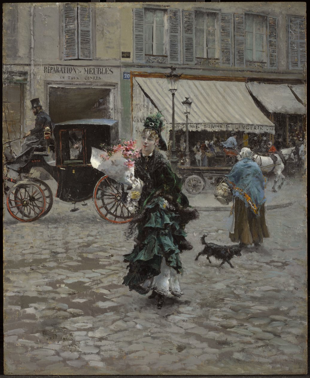 Cruzando la calle de Giovanni Boldini