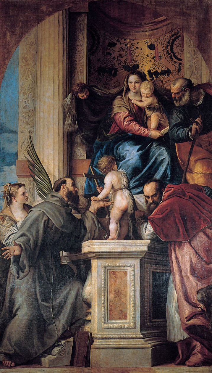 Madonna con el niño y los santos de Giovanni Battista Bonacina