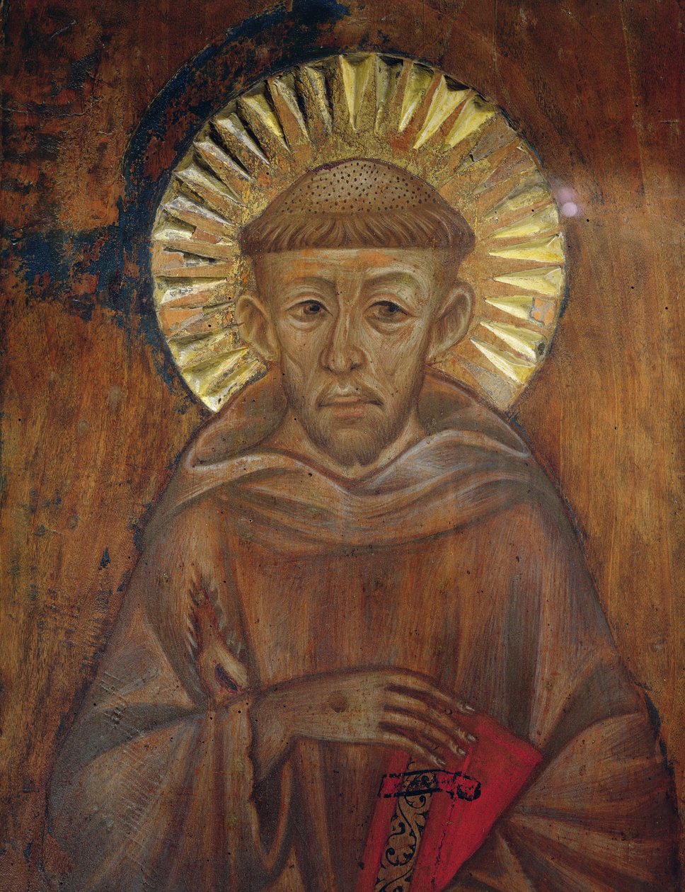 Retrato de San Francisco, c.1285 (detalle) de Giovanni Cimabue