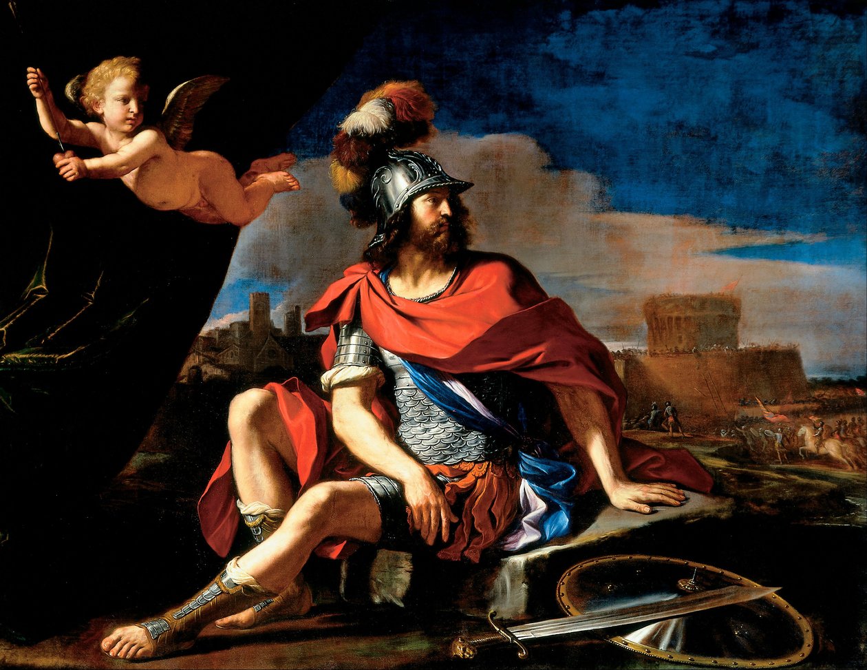 Marte con Cupido de Giovanni Francesco Barbieri